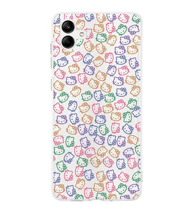 Samsung Galaxy A04  Kapak Hello Kitty Tasarımlı Şeffaf  Kılıf