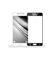 Galaxy J5 Prime Ekran Koruyucu Ekranı Tam Kaplayan Düz Cam Ekran Koruyucu (Siyah)