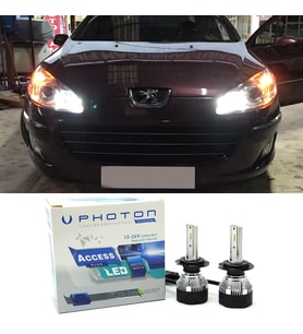 Peugeot 407 Led Xenon Kısa Far Ampulü H1 Access Yeni Seri Beyaz
