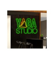 YOGA STUDIO Yazılı ve Şekilli Neon Tabela