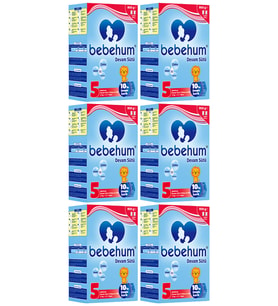 Bebehum 5 Numara Devam Sütü 2 Yaş+ 800 gr x 6 Adet