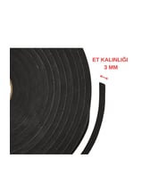 YAPIŞKANLI EVA SÜNGER ŞERİT 3 x 10 (20 METRE) (Siyah)