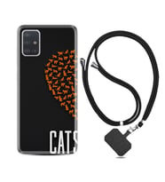 Samsung a71 A72 A73 A7 A9 2018 C7 C9 Kılıf Boyun Askılı Silikon Cats 1792