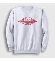 Presmono Unisex Beyaz Save The Drama For Your Mama Sweatshirt 267777tt