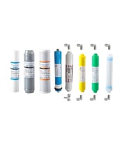 AQUAFLY Su Arıtma Filtresi Çift Karbonlu 8li Takım Arıtıcı Filtresi DETOX  YEDEK 10' AÇIK KASA UYUMLU