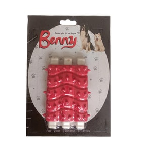 Benny Diş Kaşıma Köpek Oyuncağı Kaburga 10 cm 3 lü