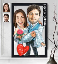 Kişiye Özel 3D  Ahşap Tablo Sevgililer Günü Hediyesi 30x40 -13