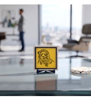 Modern Aslan Temalı Dekoratif Aksesuar, Ev ve Ofis İçin Minimalist Masaüstü Süsü 10x10 cm