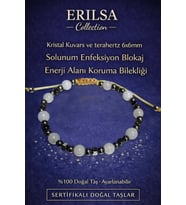 Sertifikalı Solunum Enfeksiyon Blokaj Enerji Alanı Bilekliği – Kristal Kuvars Terahertz Doğaltaş (Çok Renkli)