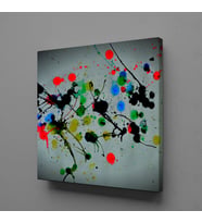 RENKLİ BOYALAR KANVAS TABLO 190x190cm