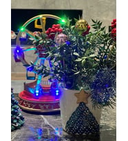 El Yapımı Christmas Çam Vazo Saksı (Çok Renkli)