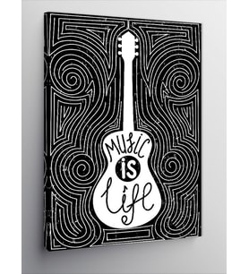 Kanvas Tablo Desenler Ve Gitar