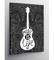Kanvas Tablo Desenler Ve Gitar