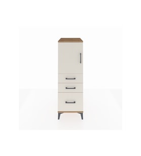 Kronos Dolap 2 Raflı 3 Çekmeceli Tek Kapaklı 44x59x134 Çam-Aytaşı