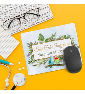 Kişiye Özel Seni Seviyorum Mesajlı Mousepad
