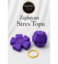 Zıplayan Stres Topu Clicker Stres Topu – Lastik Mekanizmalı 3D Baskı Mekanik Fidget Oyuncak - Hoplaç - Zıplaç