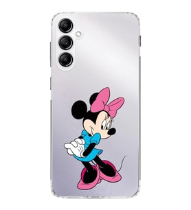 PrintiFy Samsung Galaxy S24 FE ile Kamera Korumalı Kapak Minnie Mouse Tasarımlı Şeffaf Kılıf