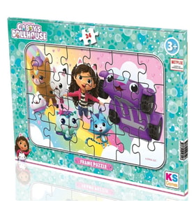 KS Games 24 Parça Gabby's Dollhouse Kız Çocuk Frame Puzzle - GB704