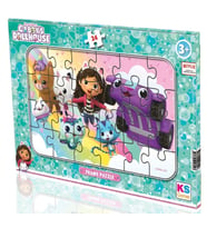 KS Games 24 Parça Gabby's Dollhouse Kız Çocuk Frame Puzzle - GB704