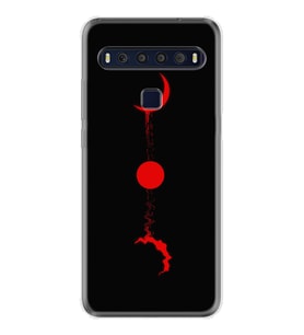 TCL 10L 10 Plus 10SE 20E 20SE 30SE L7 Kılıf Desemli Silikon Red Moon 1710