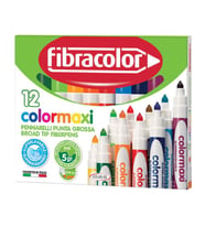 Fibracolor Colormaxi Jumbo Keçeli Kalem 12 Renk (Karışık)