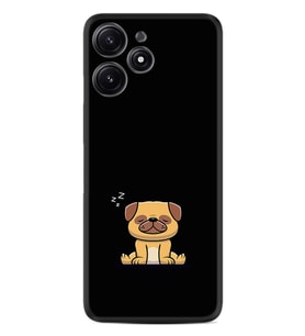 Xiaomi Poco M6 Pro 5G Kılıf Desenli Silikon Platinium Series Uyuyan Köpek 1875