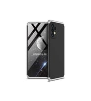 Samsung Galaxy A72 Uyumlu Kılıf Zore Ays Kapak (Siyah-Gri)