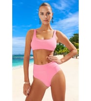 Tasarım Bikini Takımı Özel Ergonomik Kesim Su Sporları İçin Şık Detaylı Hızlı Kuruyan