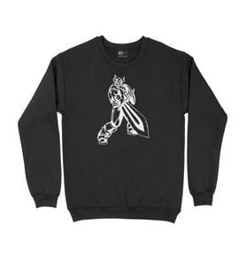 Viking Kılınç ve Kalkan Siyah Sweatshirt
