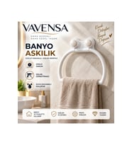 Vakumlu Yuvarlak Havluluk Banyo Havlu Askısı Vantuzlu Askılık
