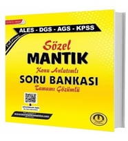 Tasarı Yayınları ALES DGS KPSS MEB-AGS Sözel Mantık Konu Anlatımlı Soru Bankası Çözümlü