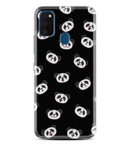 Samsung M21 M22 M23 M30 M31S M32 Kılıf Desenli Silikon Panda Suratları 1773
