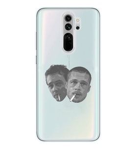 Redmi Note 8 Pro Uyumlu Fight Club Desenli Şeffaf Telefon Kılıfı