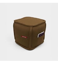 Dekoratif Kare Puf Orta Sehpa Ayak Uzatma Puf 40x40x42 Cm Puffymod (Kahverengi)