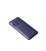 Samsung Galaxy A11 Kılıf Auto Focus Karbon Kapak - Lacivert