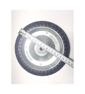 2 Adet 18cm Metal Gövde Pazar Arabası Tekerleği, Sağlam ve Dayanıklı