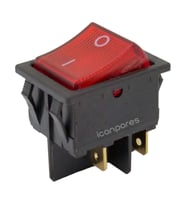 Universal Geniş Işıklı Anahtar - Elektrik ve Elektronik Cihazlar İçin Açma/Kapama Düğmesi