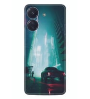 Xiaomi Redmi 13c Kılıf Silikon Desen Özel Seri Night Cars 1619