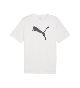 Puma Teamrise Logo Jersey Cotton Erkek Günlük Tişört 65870504 Beyaz