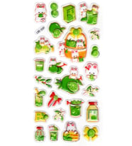 Sticker Kabartmalı Stiker Defter Planlayıcı Etiket (Lde003)-19x9cm - Tavşan ve Limon