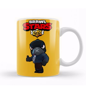 Black Crow Brawl Stars Kupa Bardak Porselen