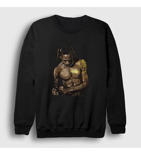 Presmono Unisex Siyah Astro Astroworld Travis Scott Sweatshirt 42225tt
