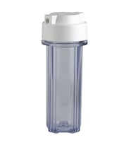 Su Arıtma Cihazı 10 Inç Şeffaf Filtre Housing Kabı