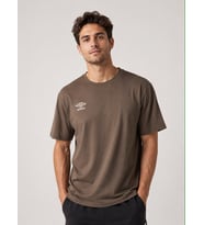 UMBRO Season Erkek Kahverengi Pamuklu Spor Tişört NF0150
