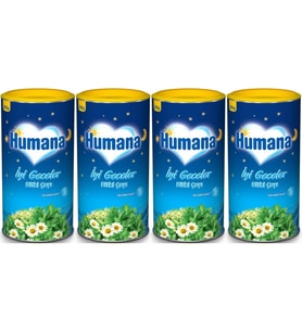 Humana İyi Geceler Çayı 200GR (Melisa Yağı İçeren Karışık Bitki İçecek Tozu) (4 Lü Set)