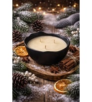 Üç Fitill Doğal Soya Wax Vanilya Kokulu Dekoratif Kase Hediyelik Dekor (TEKLİ)