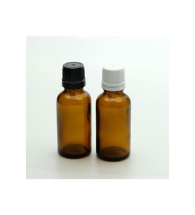 DAMLALIKLI İÇTEN 30 ML 10 ADET AMBER ŞİŞE (Şeffaf)