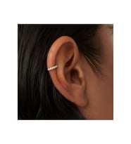 6 mm Gold Taşlı Halka Piercing Tragus Forward Helix Kıkırdak (Çok Renkli)