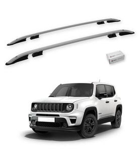 Turtle Jeep Renegade (Bu) 2015-2025 Tavan Çıtası Crown Gri