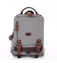 Ççs London 51563 Kanvas Çapraz Sırt ve Göğüs Çantası Gri